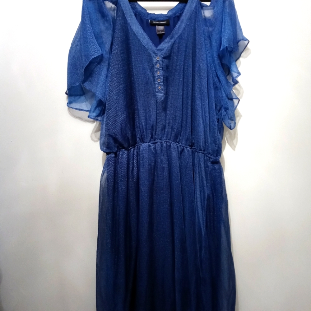 Ashley Stewart cold shoulder dress